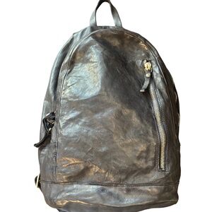 Campomaggi Leather Backpack in Blu